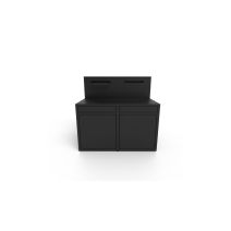 Meuble Cuisine Extérieure Bar L.120xP.97xH.112,5cm Noir - FORGE ADOUR